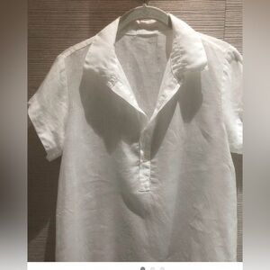 CP Shades Classic White Linen Women’s Shirt
